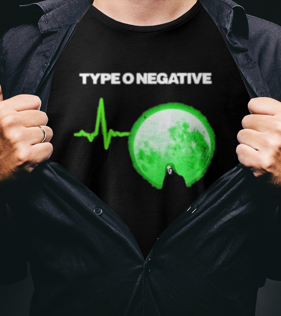 TYPE O NEGATIVE Green Moon Heartbeat T-Shirt