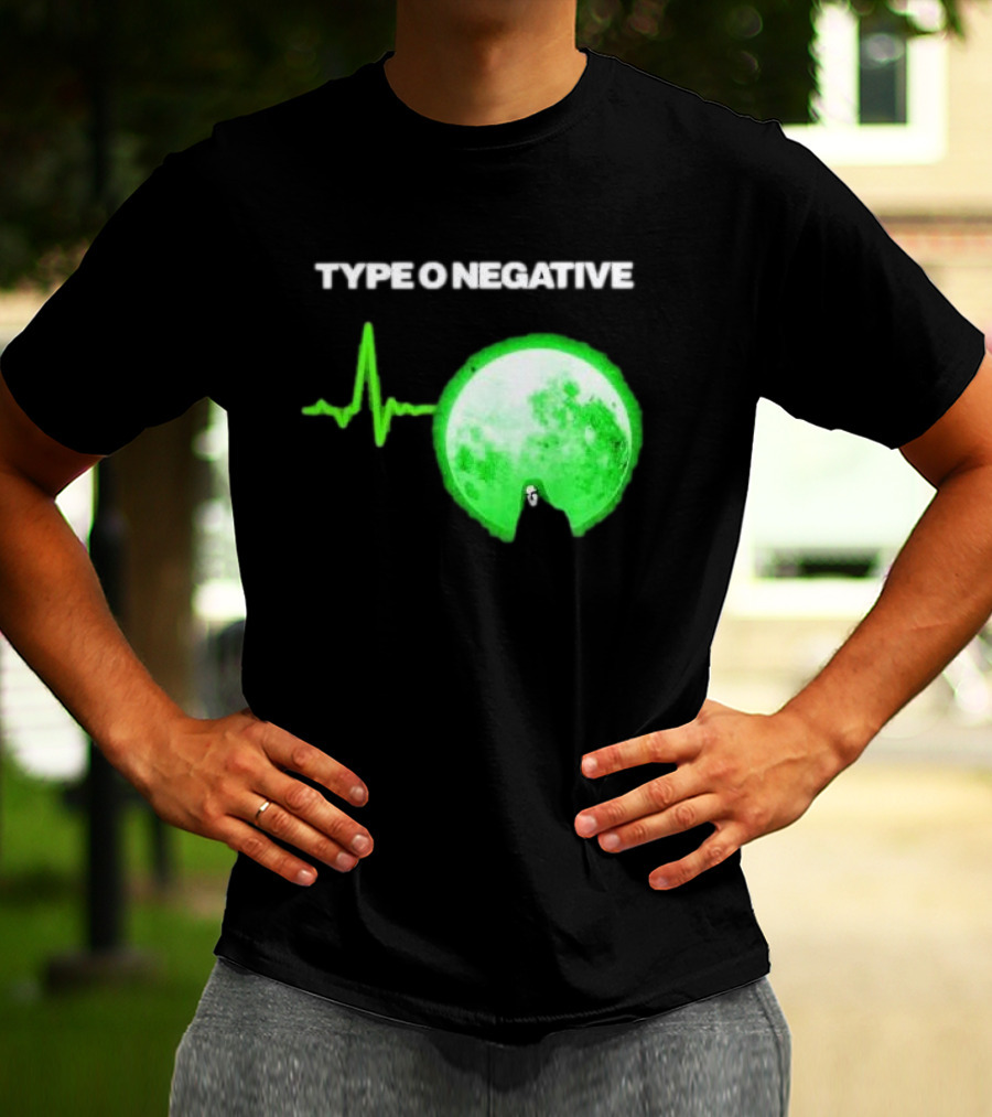 TYPE O NEGATIVE Green Moon Heartbeat T-Shirt