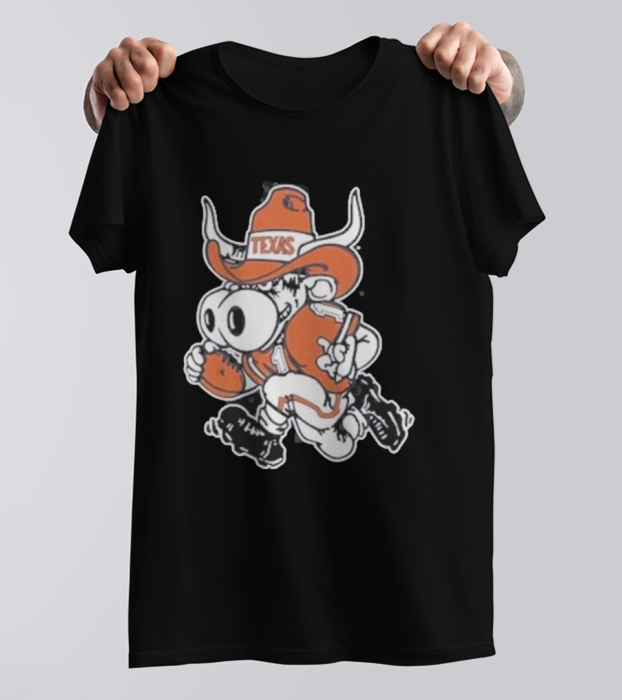 Texas Longhorns Bevo Mascot Football Cowboy T-Shirt