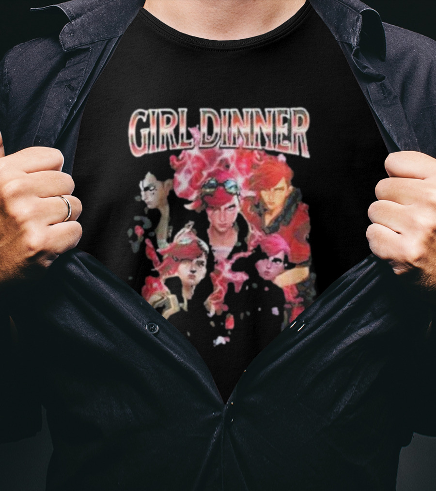 Girl Dinner Vi Arcane Characters T-Shirt