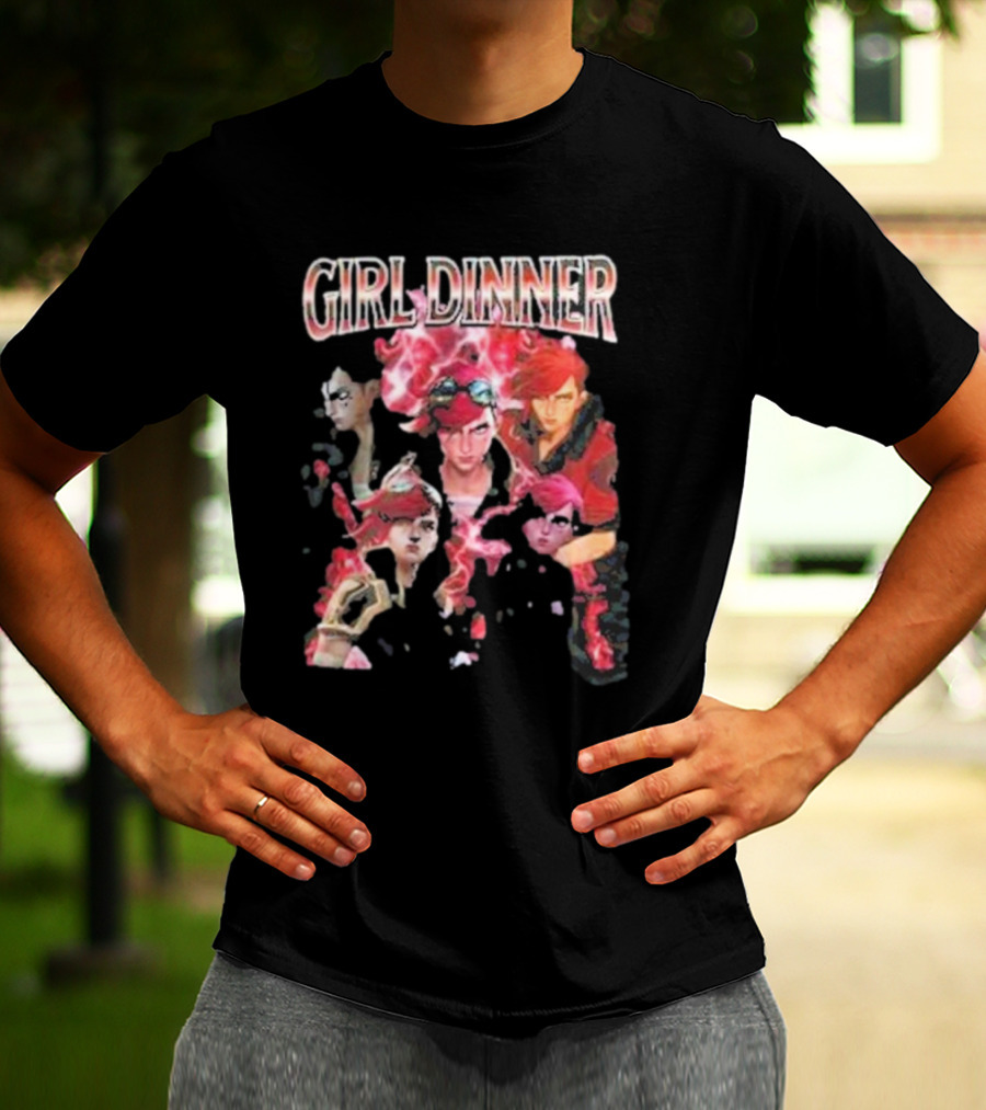 Girl Dinner Vi Arcane Characters T-Shirt