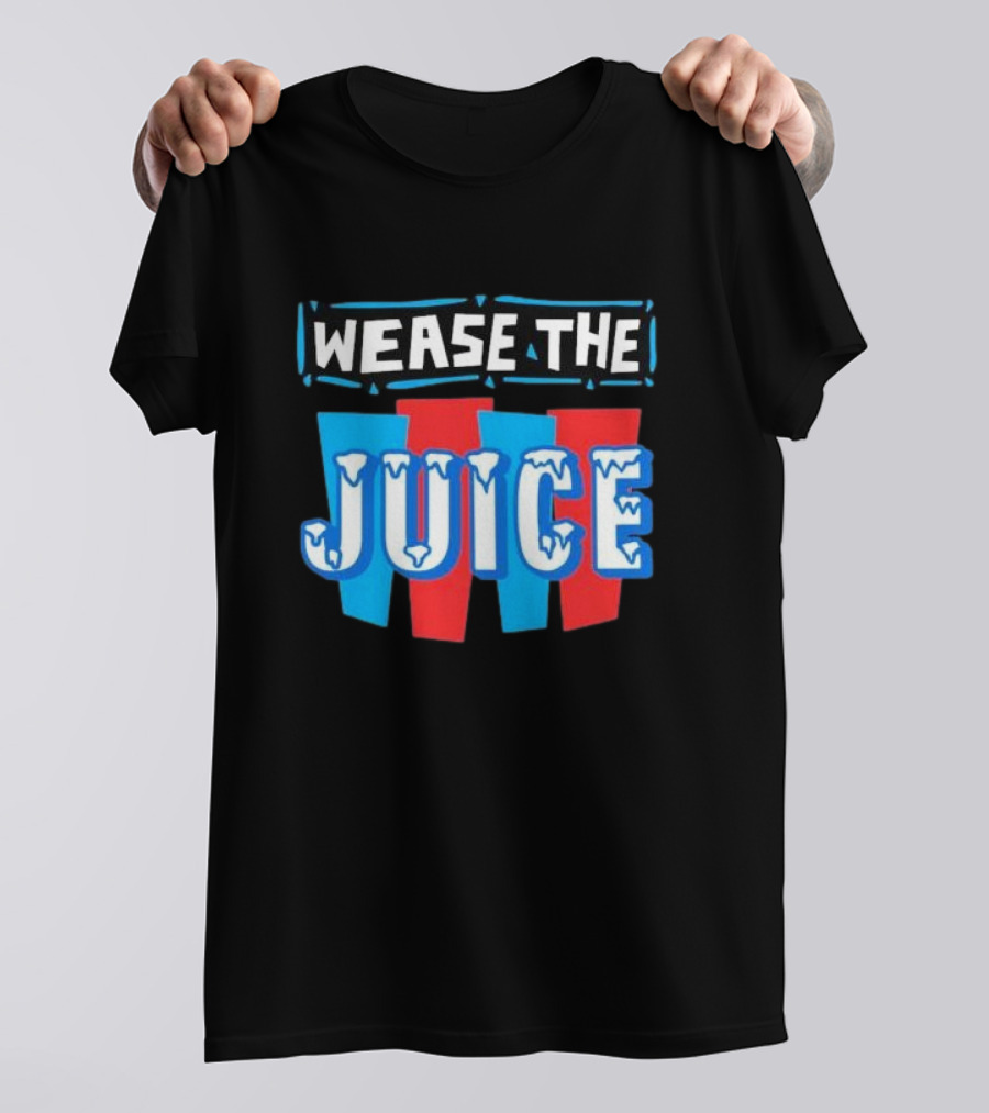 Wease The Juice 90s Style Retro Text T-Shirt