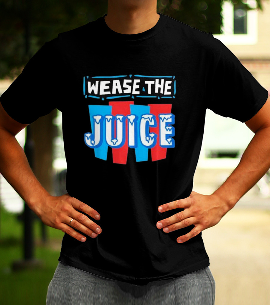 Wease The Juice 90s Style Retro Text T-Shirt
