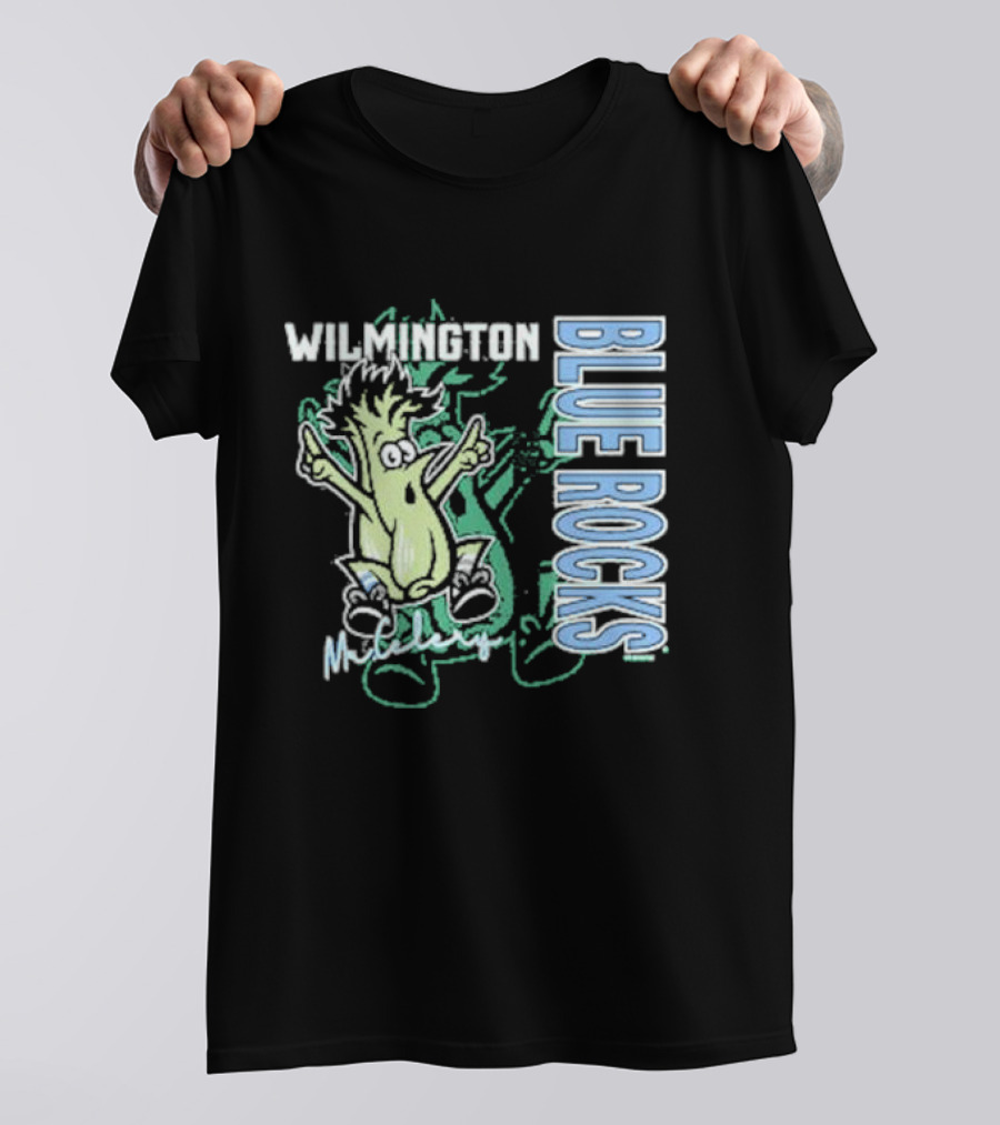 Wilmington Blue Rocks Mr. Celery Character T-Shirt