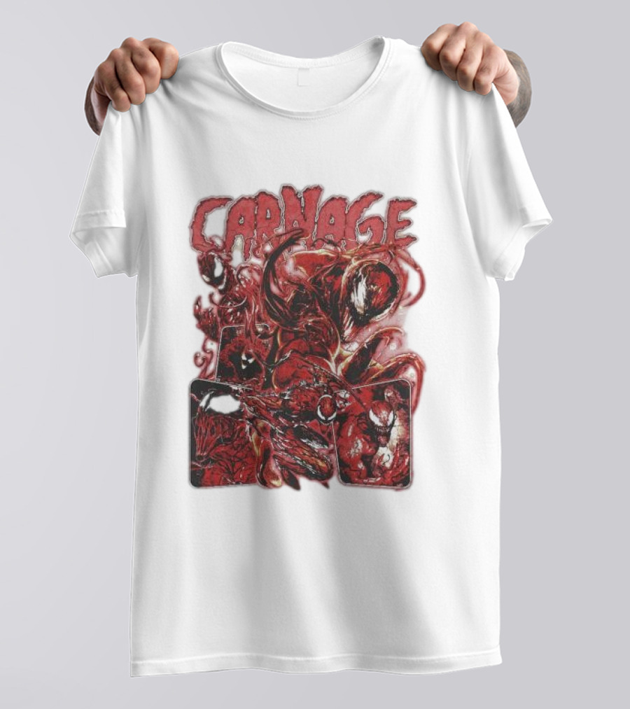Carnage Supervillain Comic Panel T-Shirt