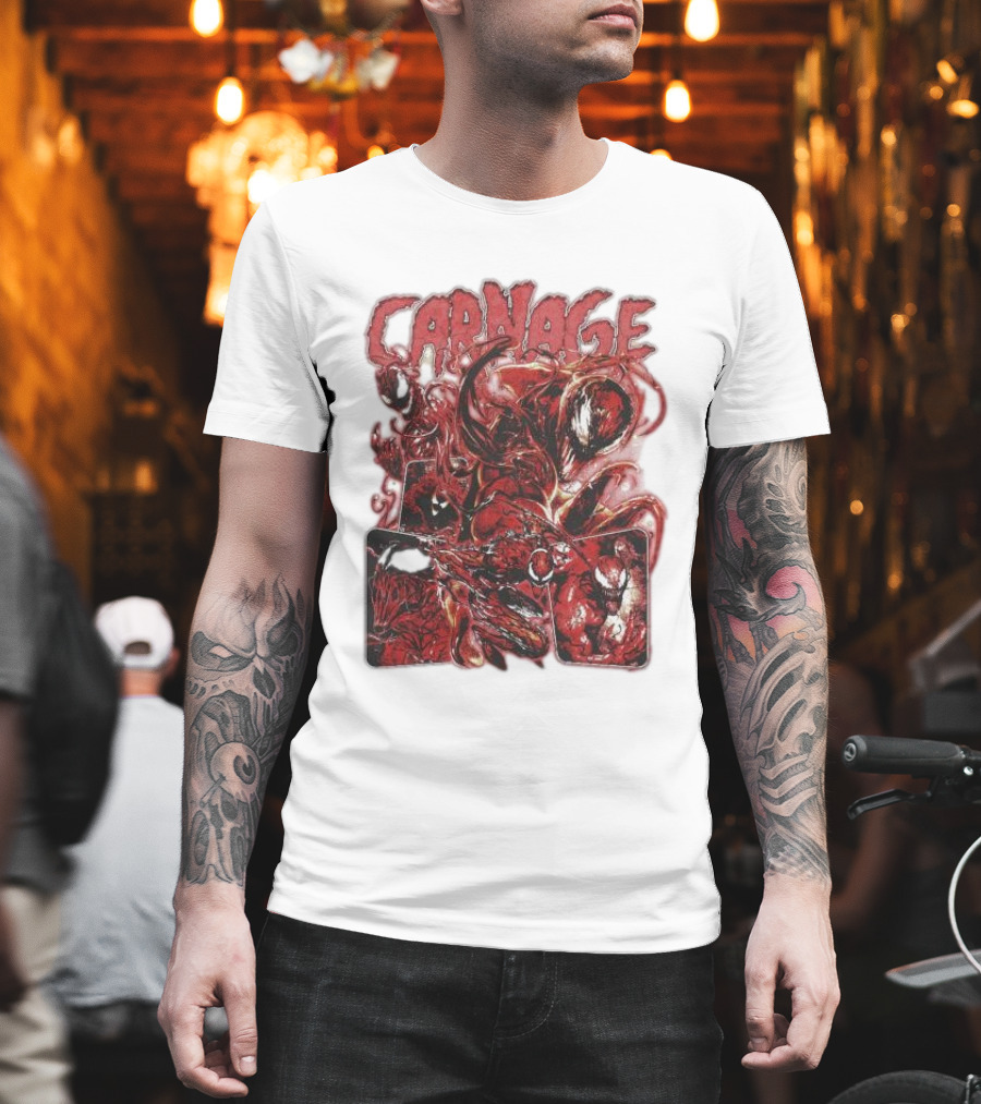 Carnage Supervillain Comic Panel T-Shirt