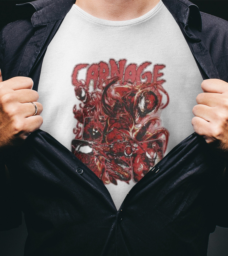 Carnage Supervillain Comic Panel T-Shirt