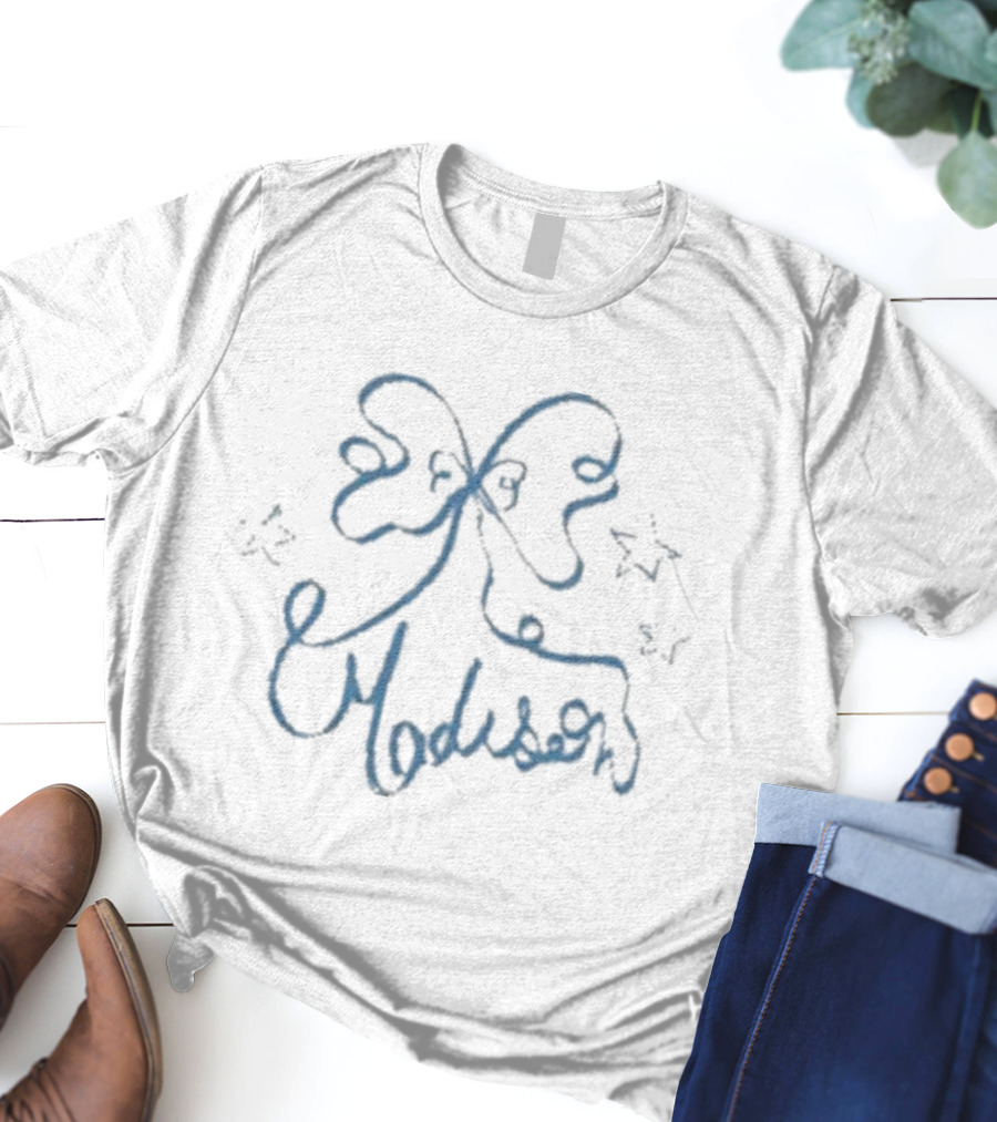 Madison Beer Ribbon Stars And Bow T-Shirt