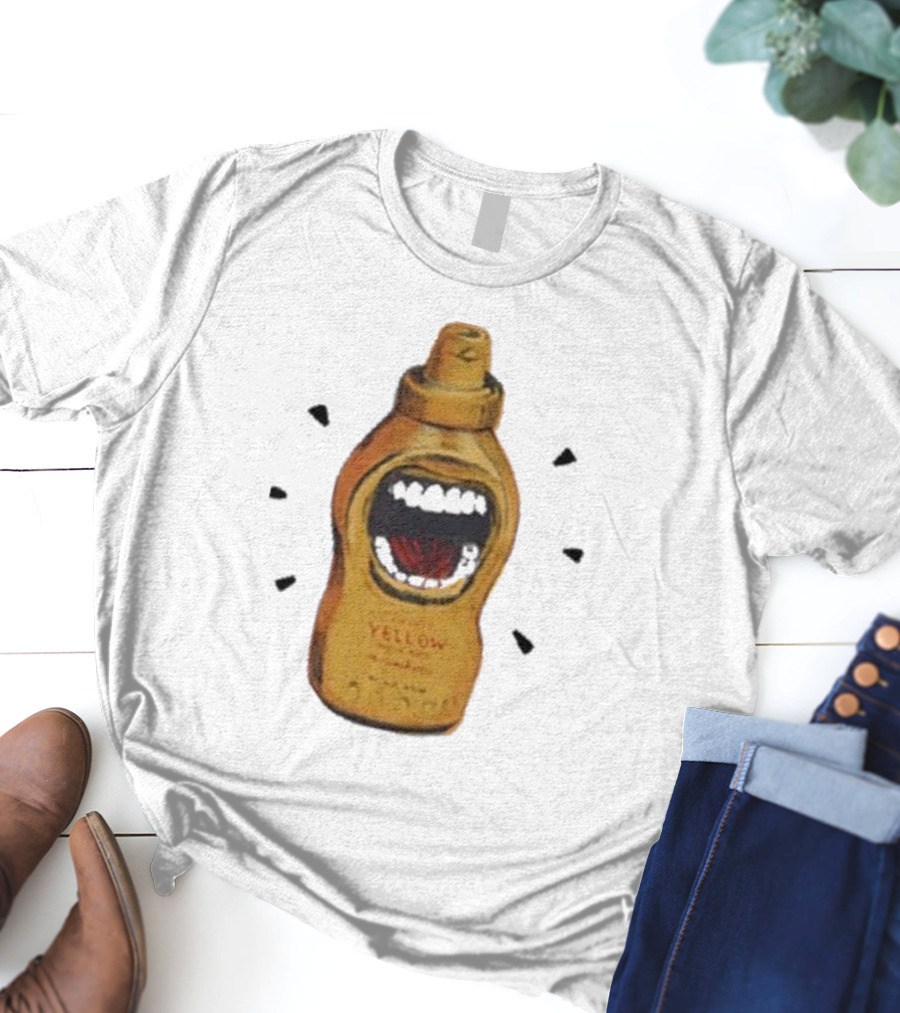 Mcfreakery Classic Yellow Mustard Bottle With Mouth T-Shirt