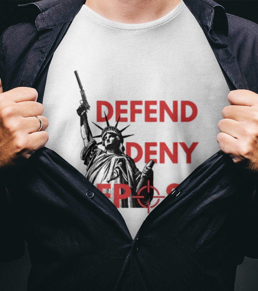 Defend Deny Depose Statue Of Liberty Gun Image T-Shirt