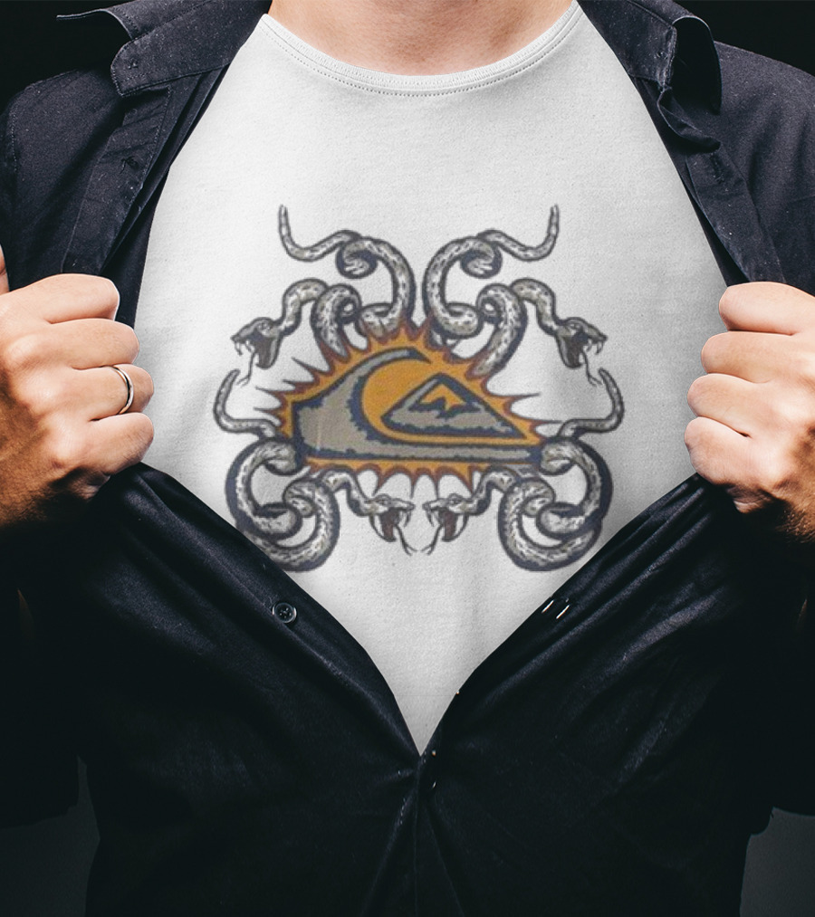 Quiksilver Snake Crest Mor Sun Wave T-Shirt
