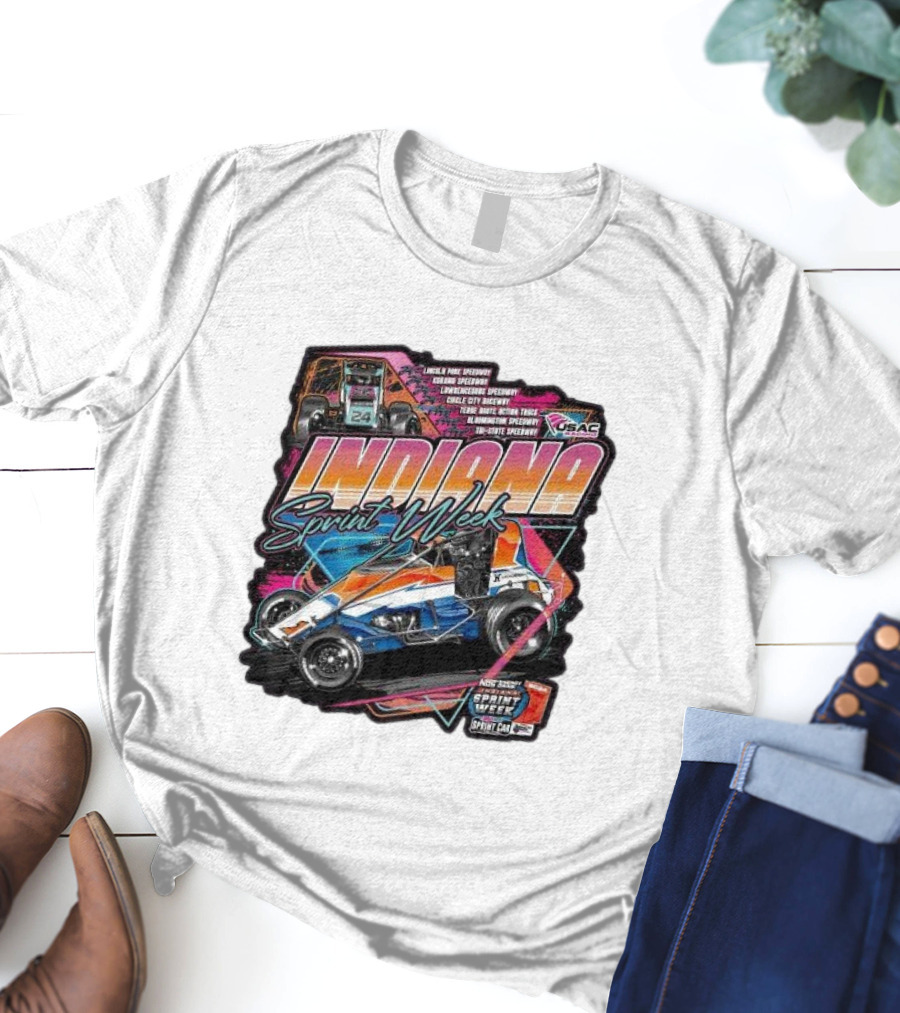 Indiana Sprint Week USAC Sprint Car Racing T-Shirt