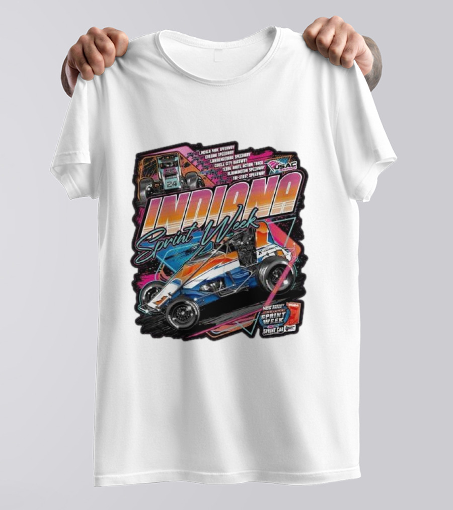 Indiana Sprint Week USAC Sprint Car Racing T-Shirt