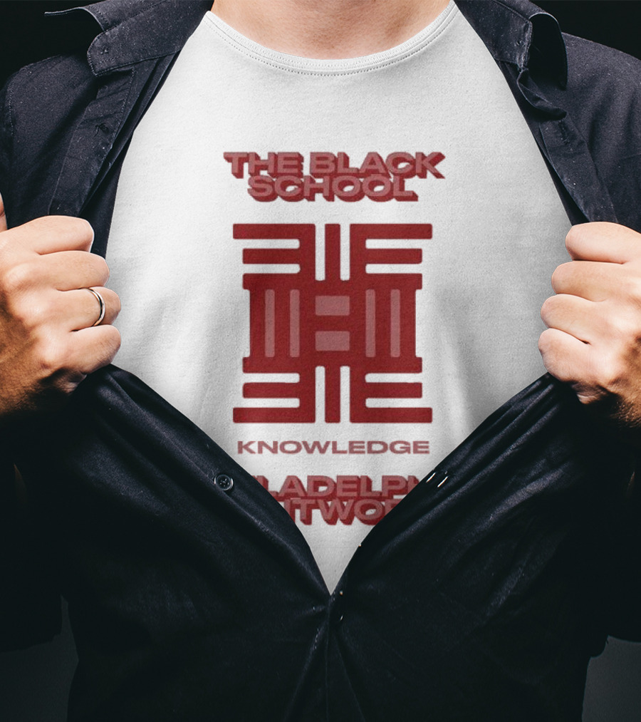 The Black School Knowledge Emblem Philadelphia Printworks T-Shirt