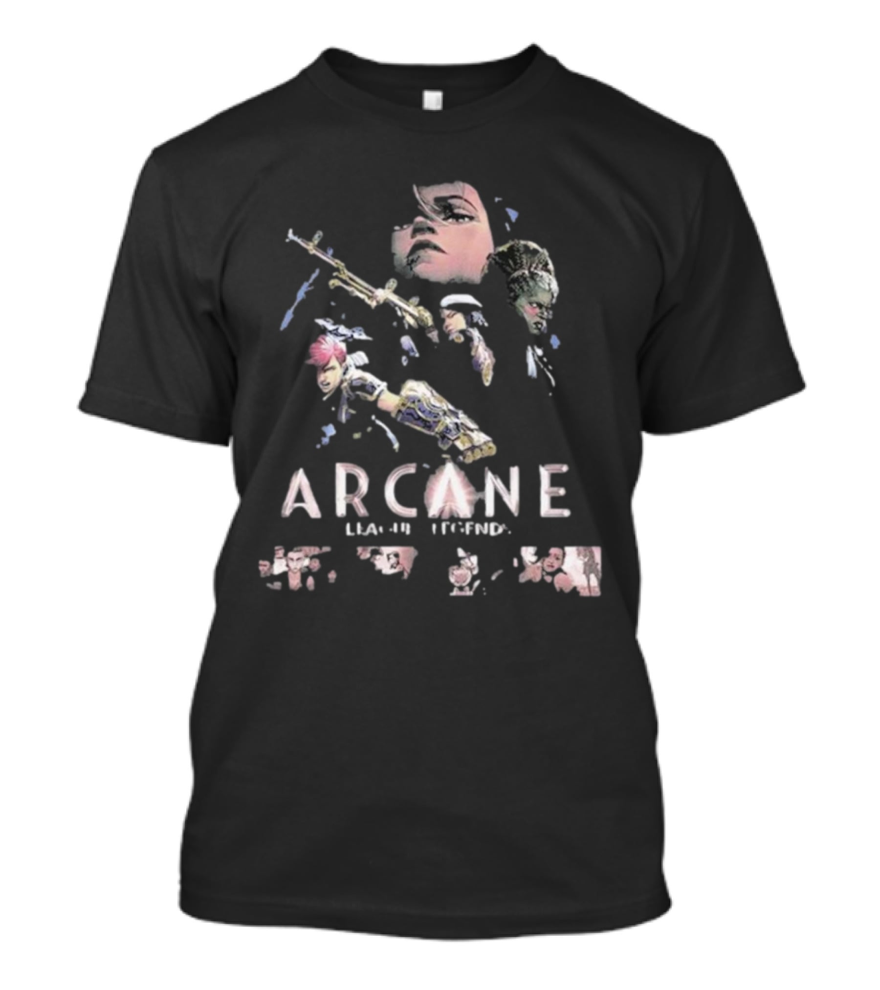 Arcane League Of Legends Jinx Vi And Caitlyn T-Shirt
