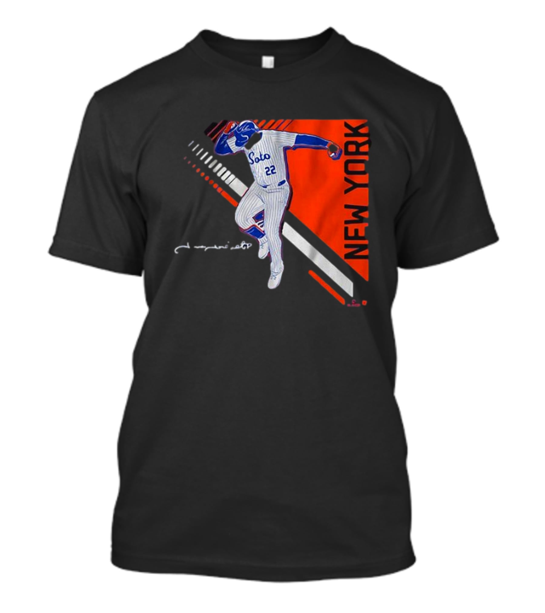 Juan Soto New York Pose 2.0 Pinstripes 22 T-Shirt