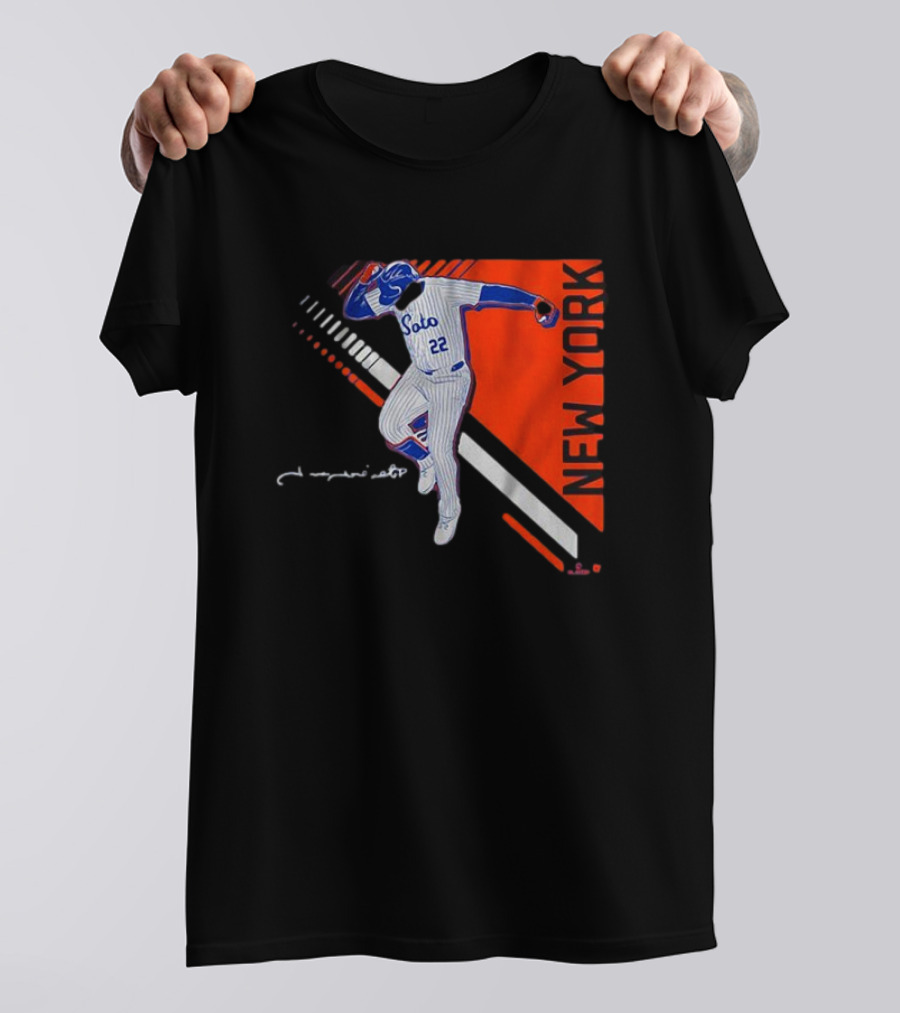 Juan Soto New York Pose 2.0 Pinstripes 22 T-Shirt