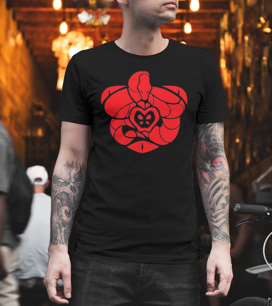 Pride Sigil Snake With Heart And Butterfly Emblem T-Shirt