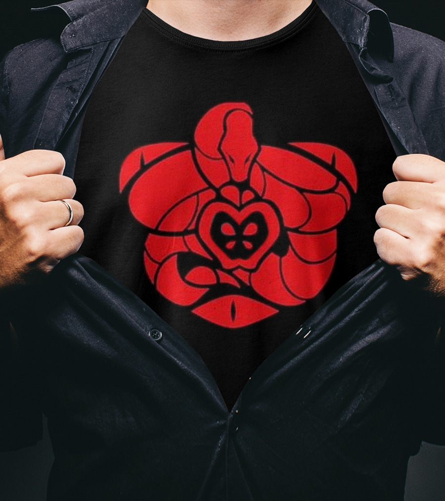 Pride Sigil Snake With Heart And Butterfly Emblem T-Shirt