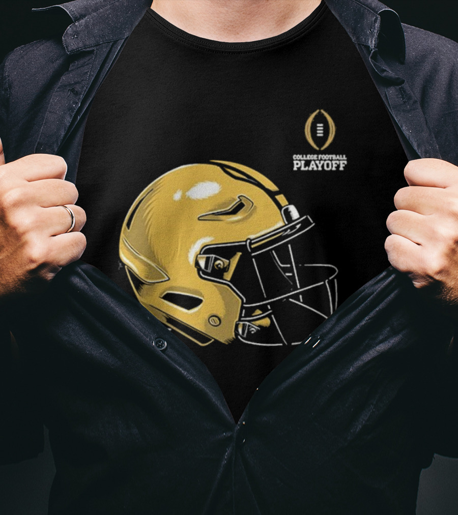 Notre Dame Fighting Irish College Football Playoff 2025 Helmet Iconic T-Shirt