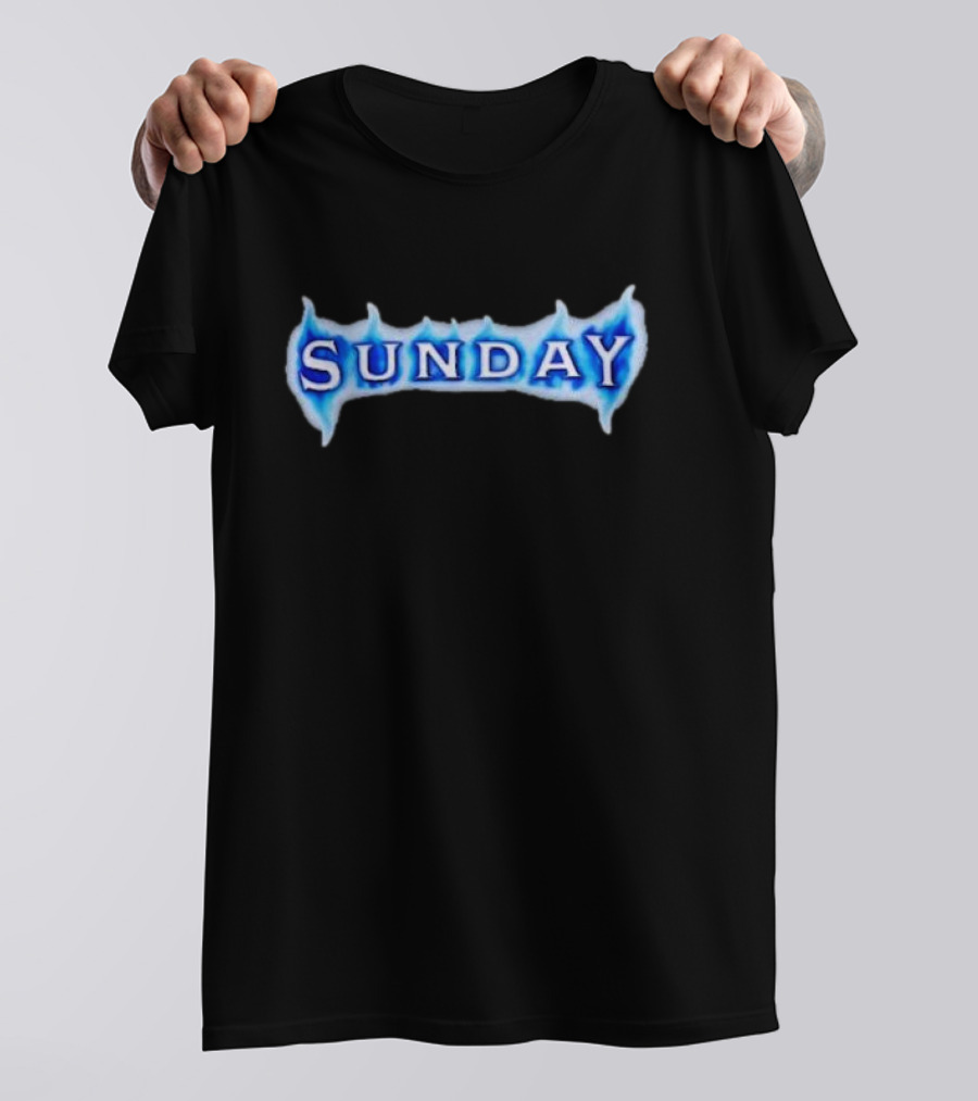 Sunday Ice Blue Flame T-Shirt