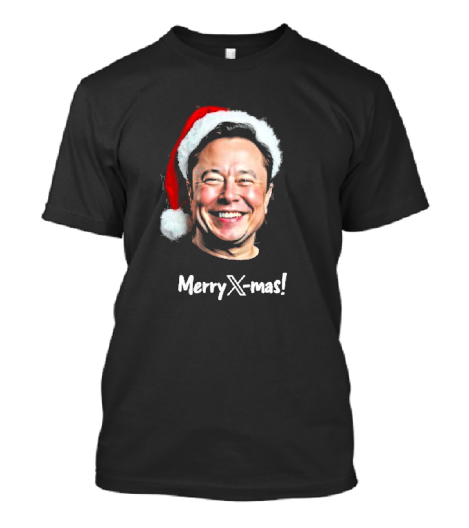 Eleon Musk Merry X-mas Santa Claus Christmas T-Shirt