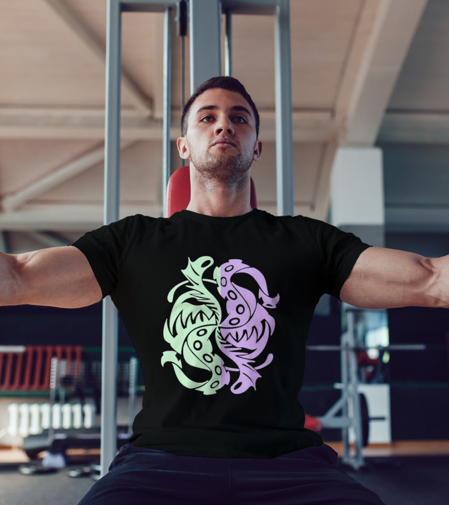 Envy Sigil Green And Purple Tribal Yin Yang T-Shirt