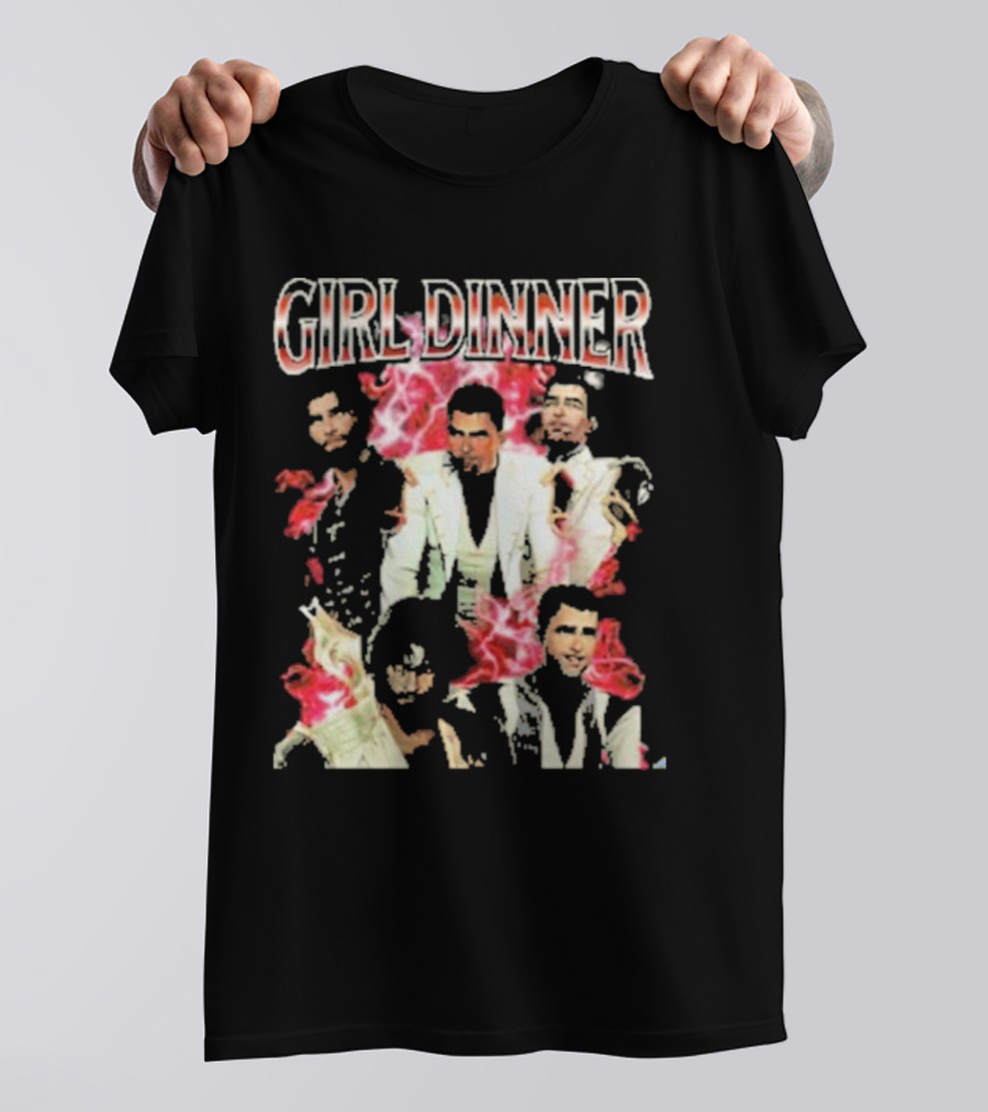 Girl Dinner Jayce Arcane Vaporwave Style Multicolor Figures T-Shirt