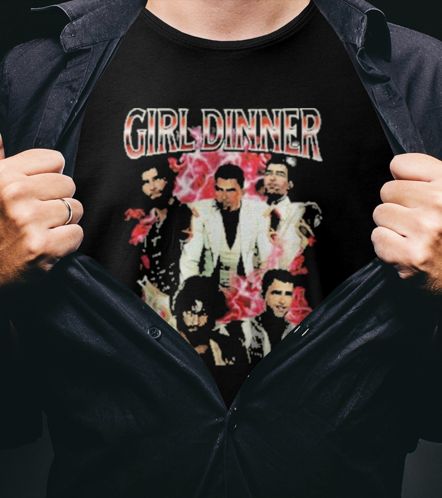 Girl Dinner Jayce Arcane Vaporwave Style Multicolor Figures T-Shirt