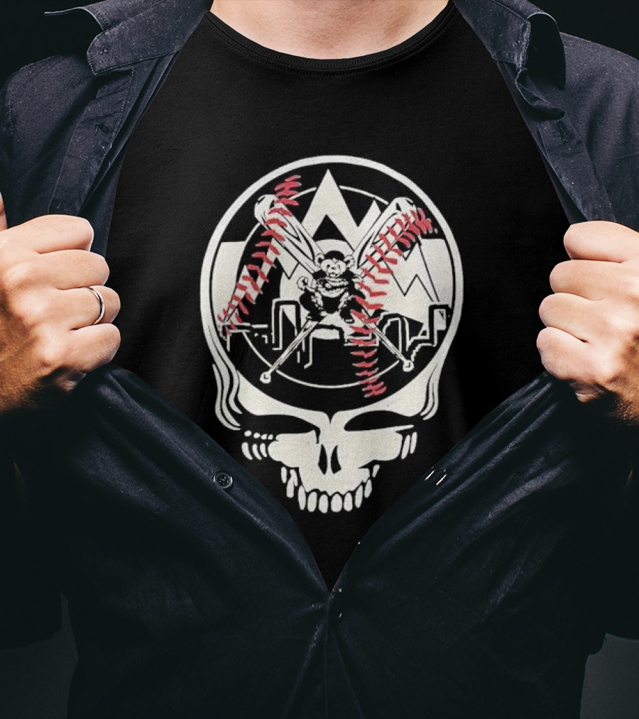 Grateful Dead Steal Your Face Colorado Rockies MLB Collaboration T-Shirt