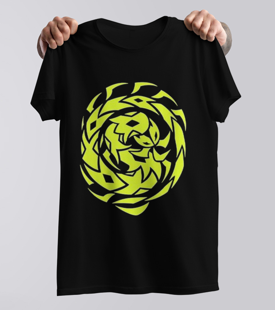 Greed Sigil Black And Yellow Spiral T-Shirt