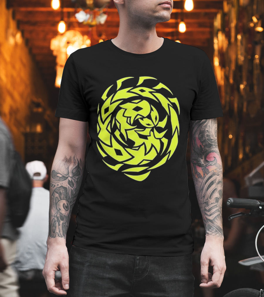 Greed Sigil Black And Yellow Spiral T-Shirt
