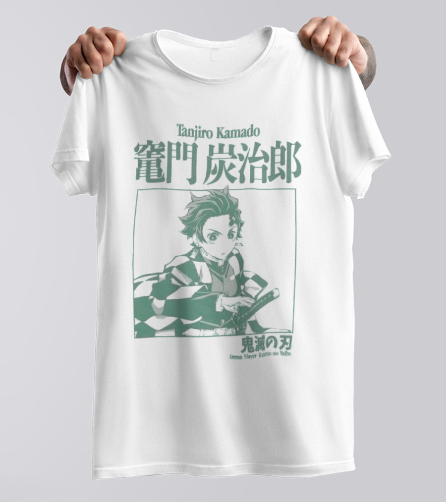 Tanjiro Kamado Demon Slayer Kimetsu No Yaiba Halftone T-Shirt