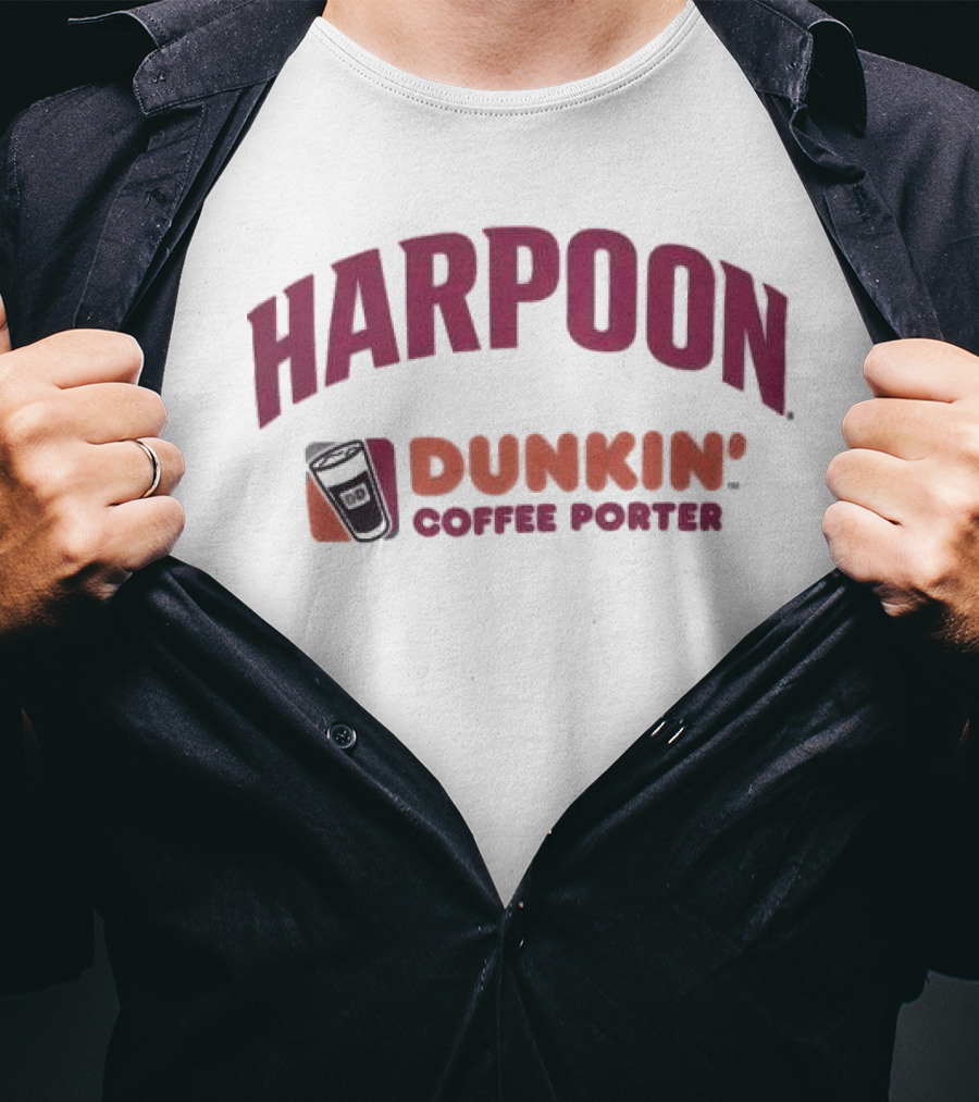HARPOON Dunkin' Coffee Porter Collaboration T-Shirt
