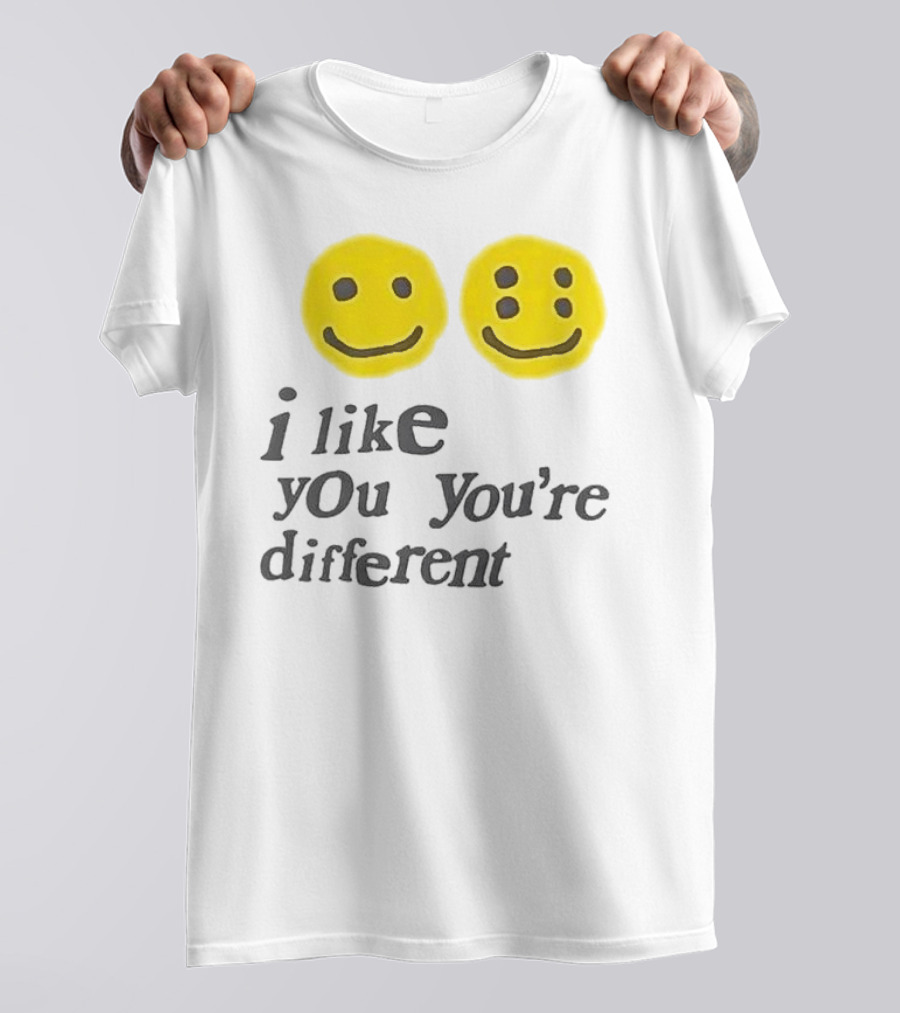 Cactus Plant Flea Market I Like You You're Different Smiley Faces T-Shirt