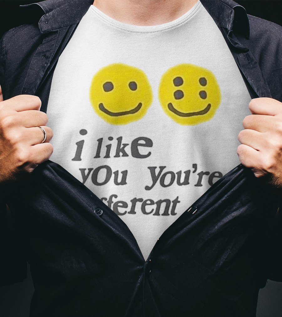 Cactus Plant Flea Market I Like You You're Different Smiley Faces T-Shirt