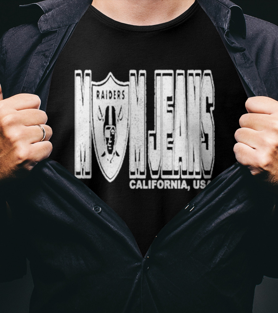 Raiders Mom Jeans California USA T-Shirt