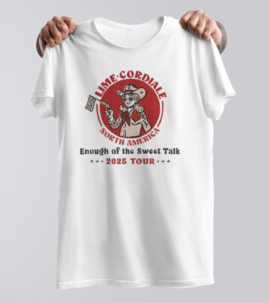 Lime Cordiale North America Enough Of The Sweet Talk 2025 Tour T-Shirt