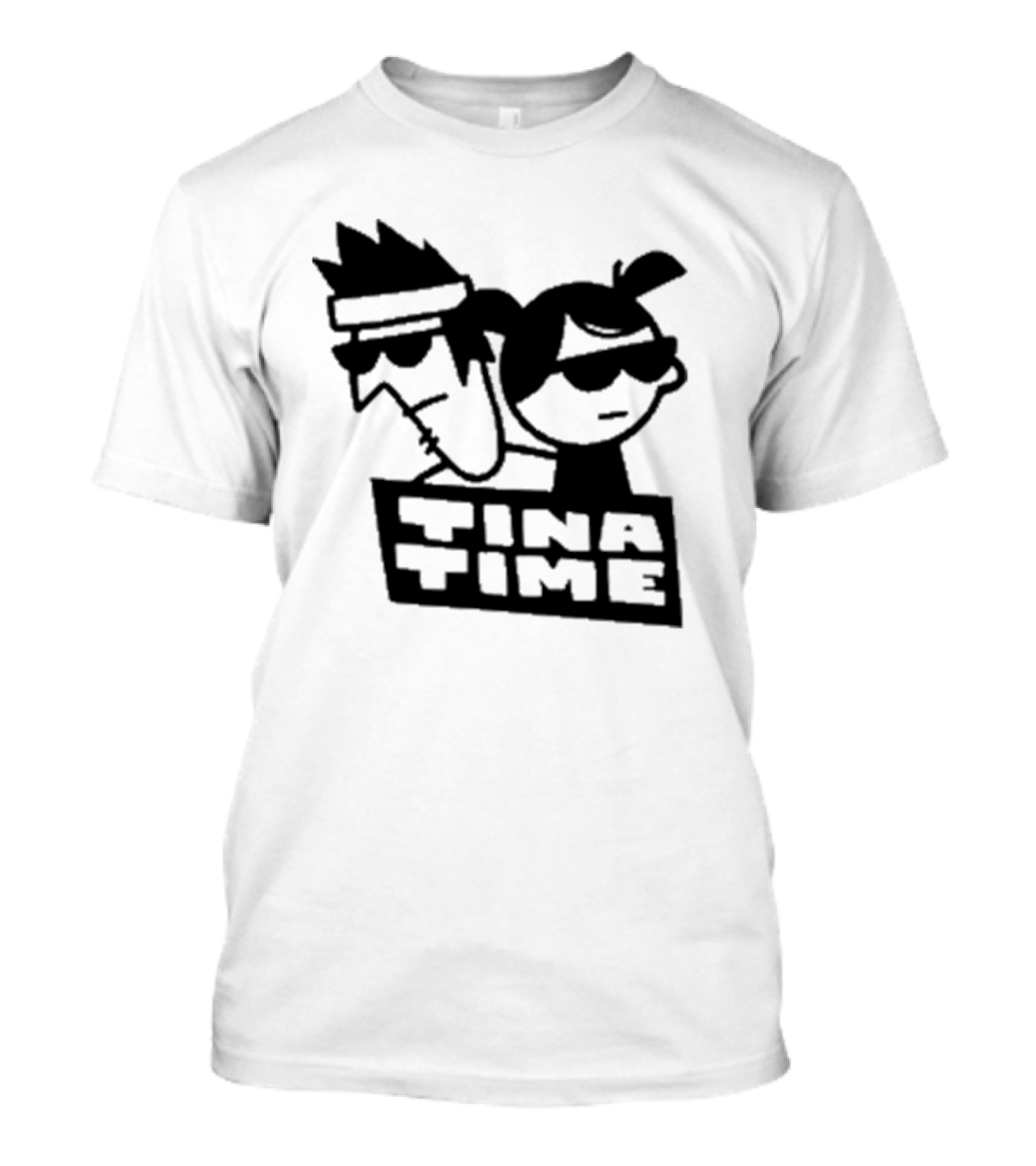 Tina Time Cool Cartoon Duo With Sunglasses T-Shirt