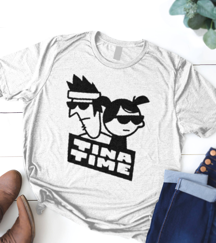 Tina Time Cool Cartoon Duo With Sunglasses T-Shirt