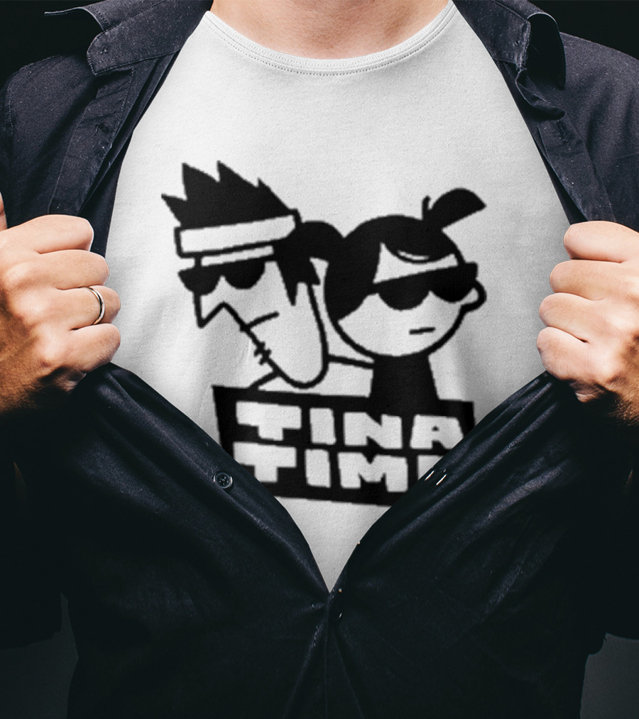 Tina Time Cool Cartoon Duo With Sunglasses T-Shirt