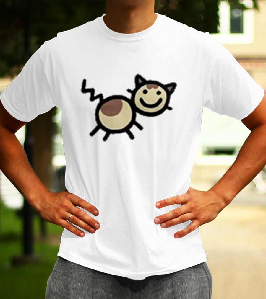 Mummy Joe Cheese Puff Cat Drawing T-Shirt