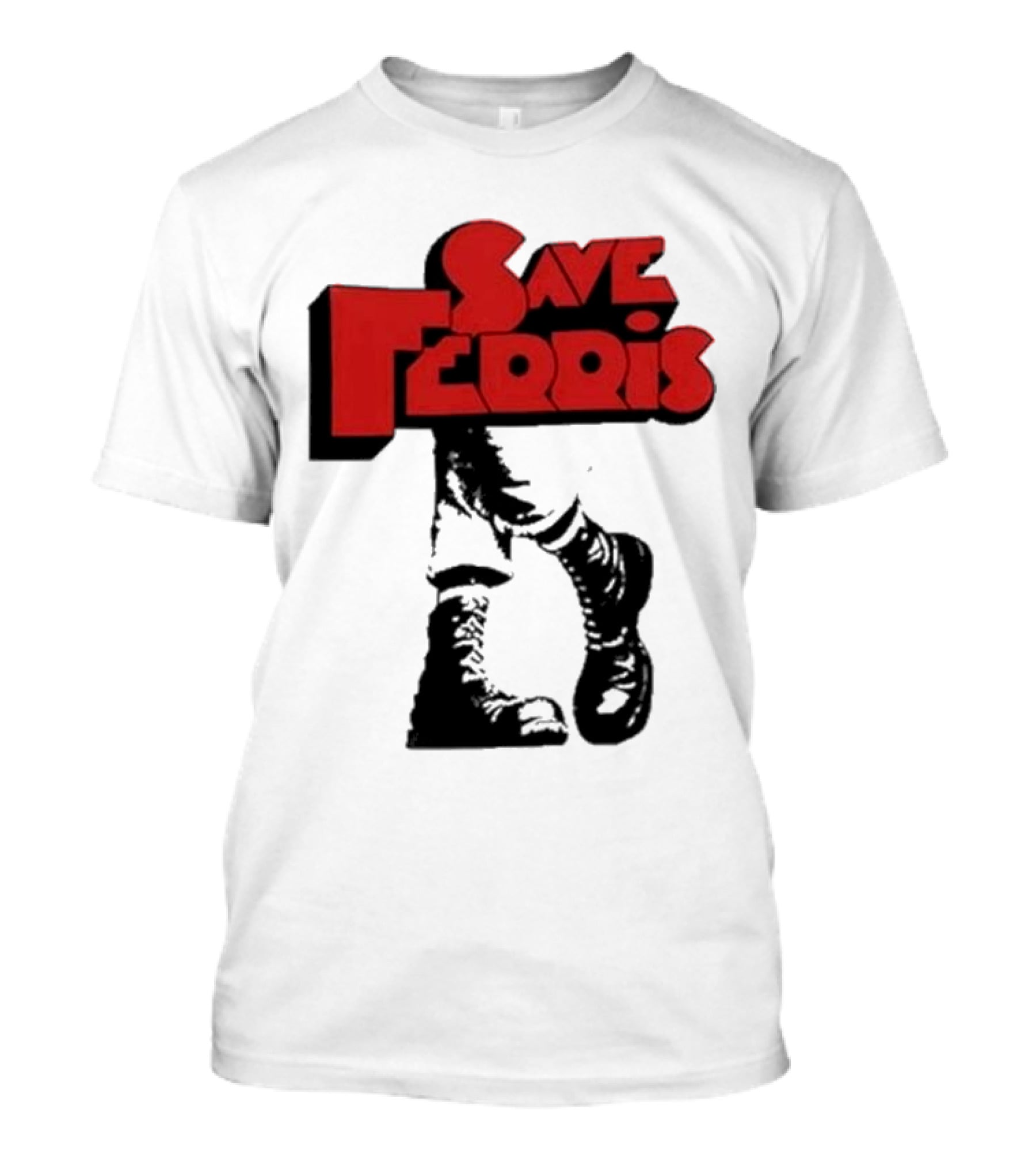 Save Ferris Punk Boots Iconic Style Ferris Bueller's Day Off T-Shirt