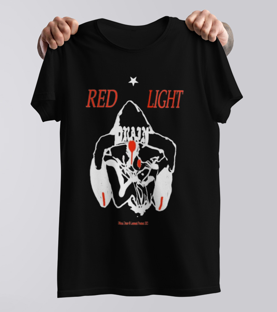 Bladee Drain Gang Red Light Miss Them Crowns Frieza 333 T-Shirt