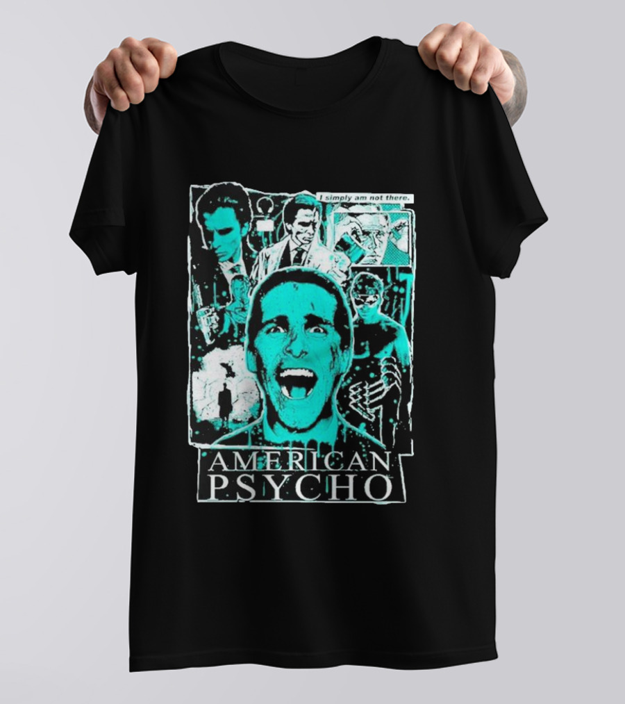 American Psycho Patrick Bateman I Simply Am Not There Collage T-Shirt
