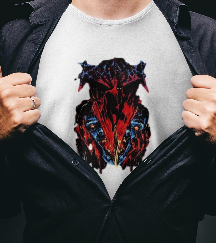 Revocation Nihilistic Violence Album Art Two Colossal Colorful Faces T-Shirt