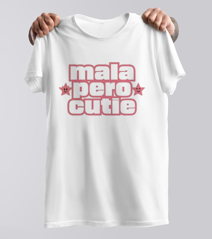 Emilia Mernes Mala Pero Cutie With Star Faces T-Shirt