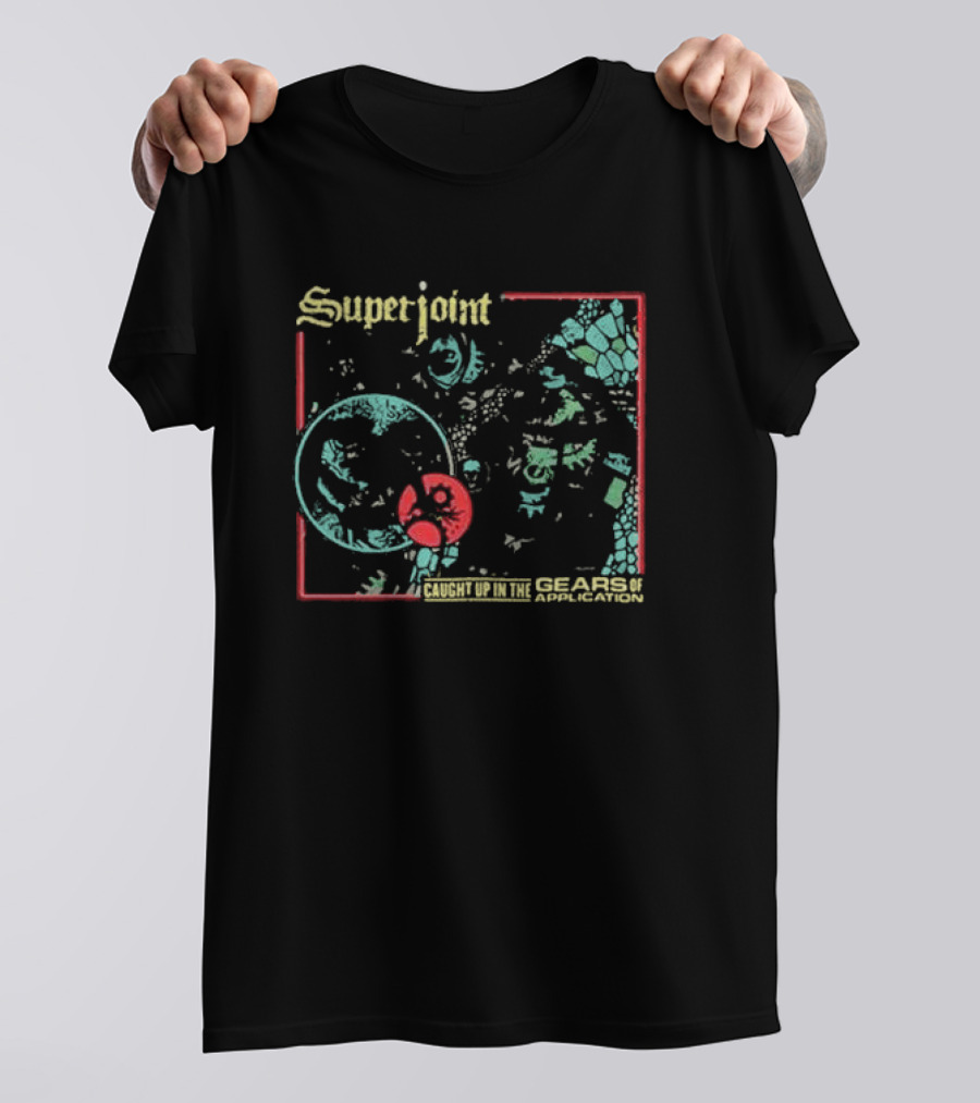 Superjoint Ritual Caught Up In The Gears Of Application Psychedelic Cover T-Shirt