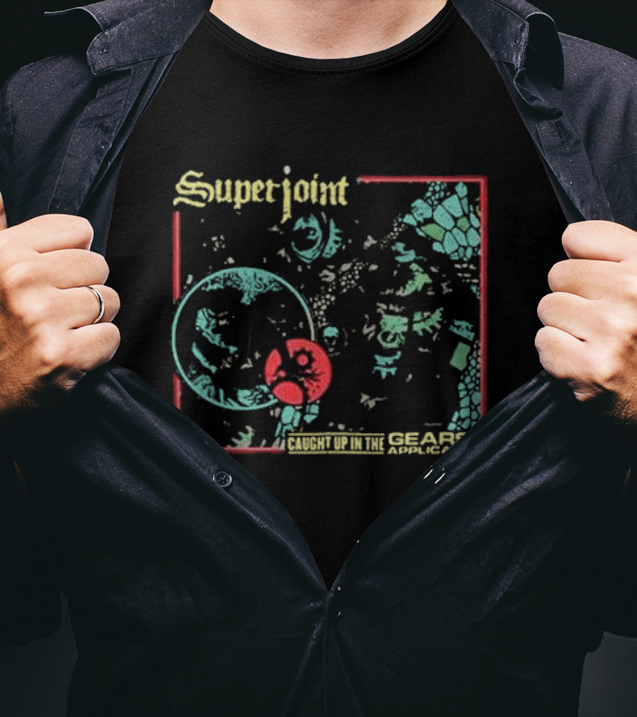 Superjoint Ritual Caught Up In The Gears Of Application Psychedelic Cover T-Shirt