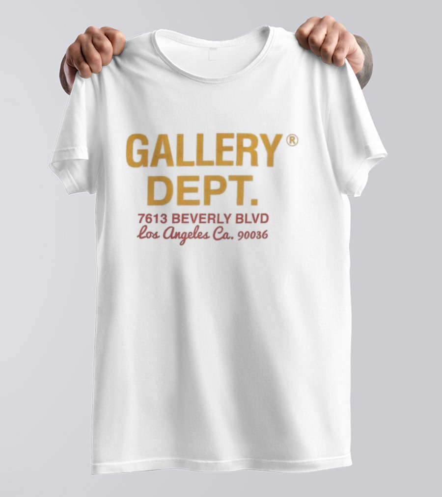 GALLERY DEPT 7613 BEVERLY BLVD Los Angeles Co. 90036 T-Shirt
